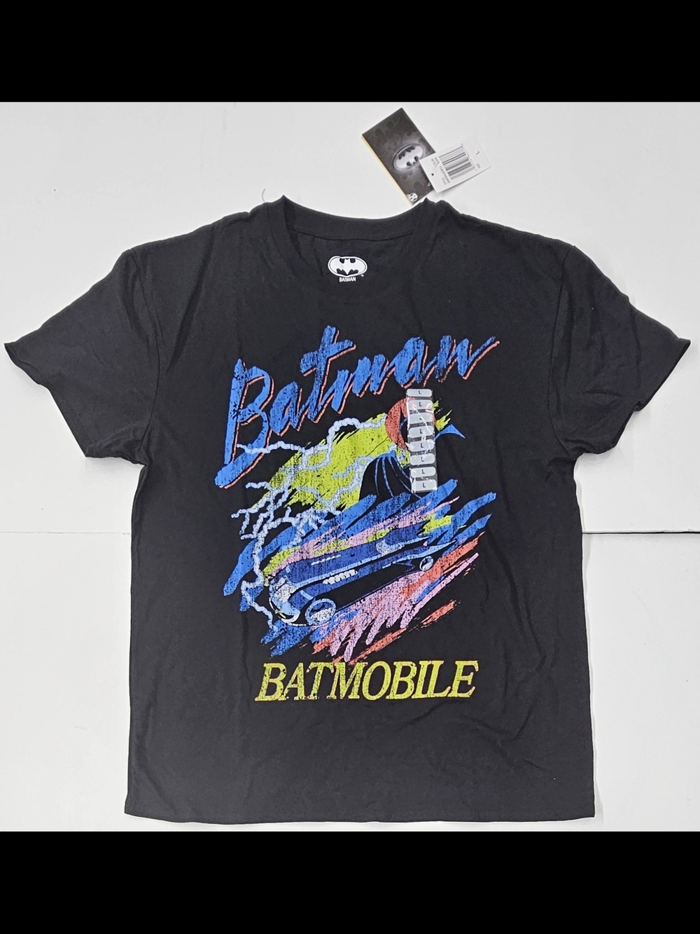 Batman The Animated Series T-Shirt, Vintage Style Batmobile Tee, Adult Large